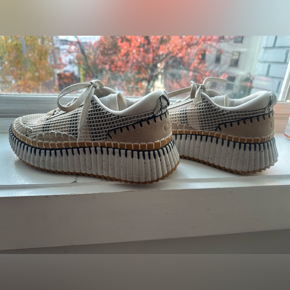 Chloe Nama Women’s sneakers, lightly worn and like-new. Size EU40/US10. - Picture 2 of 12